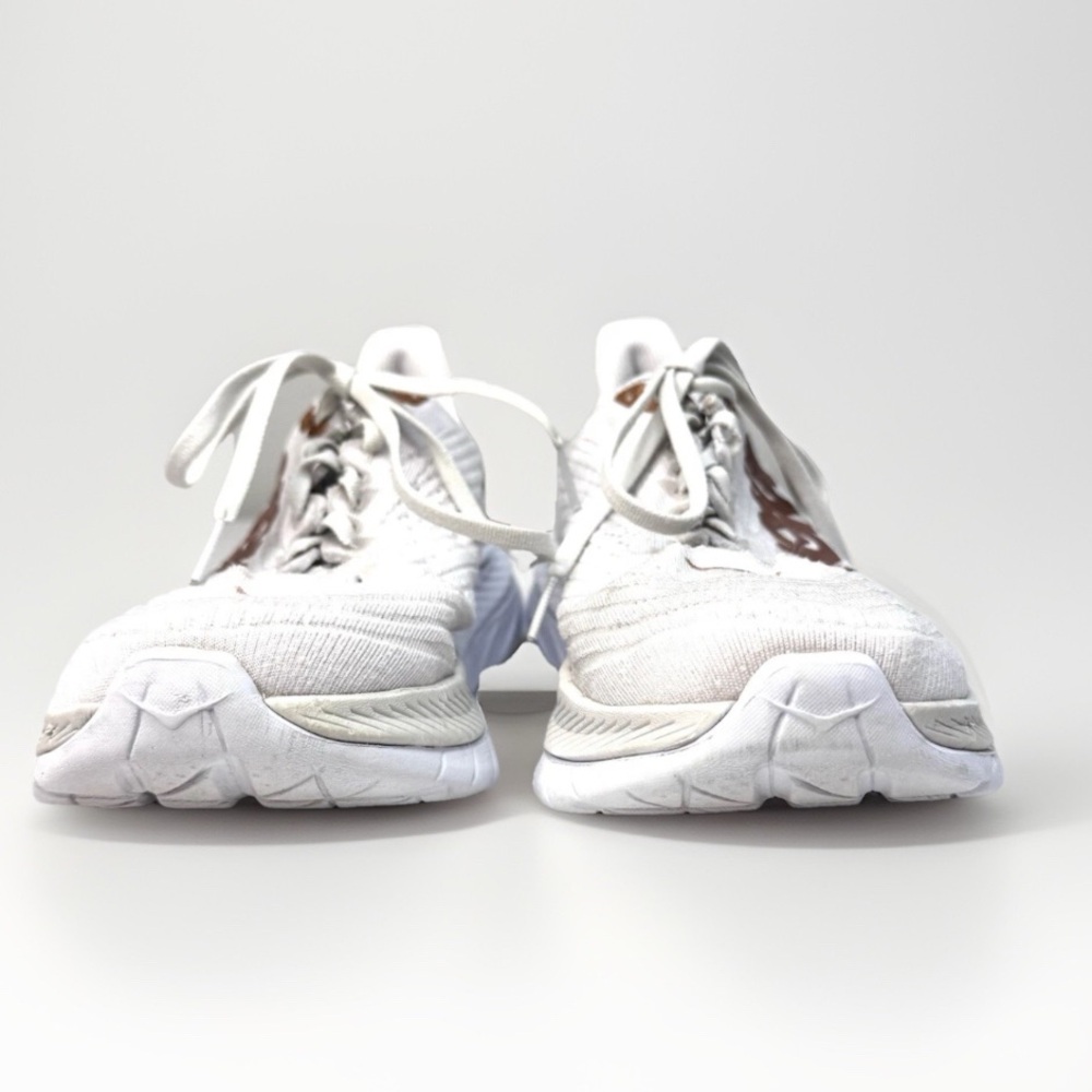 Hoka Mach 5 White Copper Athletic Running Shoe Women’s Size 9 - Picture 5 of 14